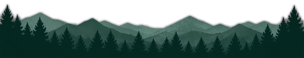 mountains & evergreens